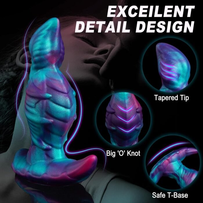 Large Butt Plug Huge Anal Dildo Buttplug - 6.7in Large Anal Plug Big But Plug for Anal Training, Prostate Dildo Knotted Gay Sex Toys, Anal Sex Toys for Men Women - Image 3