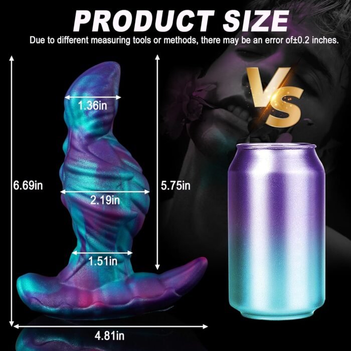 Large Butt Plug Huge Anal Dildo Buttplug - 6.7in Large Anal Plug Big But Plug for Anal Training, Prostate Dildo Knotted Gay Sex Toys, Anal Sex Toys for Men Women - Image 2