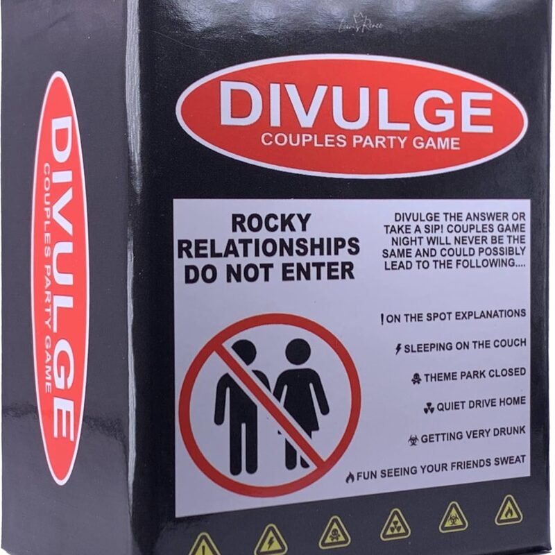Divulge Black Owned Couples Party Drinking Card Game - Perfect for Date Nights, Spice Up Your Couple Games