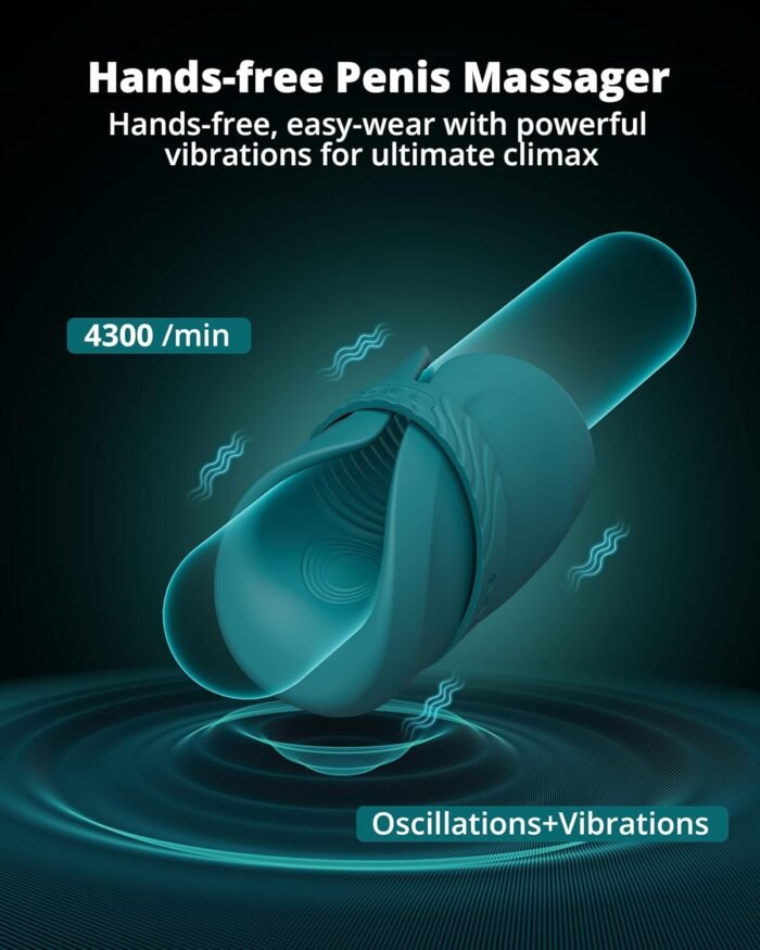 LOVENSE Gush 2 Automatic Male Masturbator Stroker, Vibrating & Oscillating Penis Massager Cock Ring with Endurance Training App Remote Control Vibrator Adult Sex Toys & Games, with Adjustable Buckles - Image 4