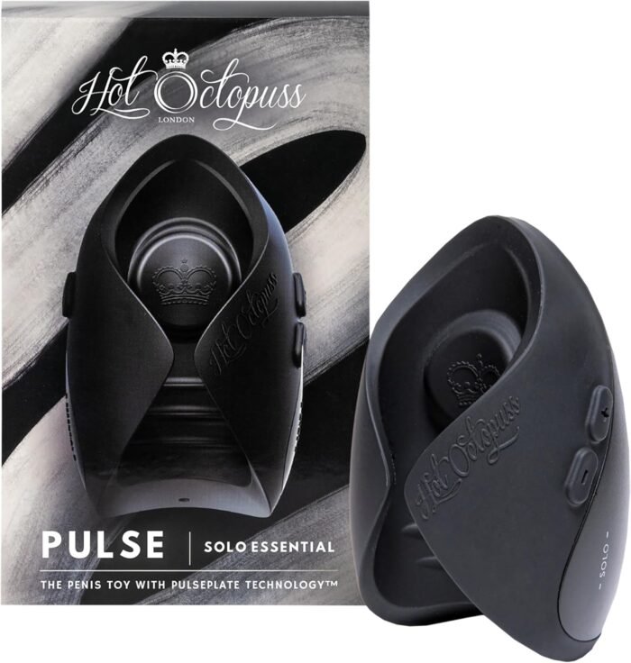 HOT OCTOPUSS | Pulse Solo Essential | Premium Male Masturbator | 7 Vibration Modes for Penis Stimulation | Sex Toys for Men | Black