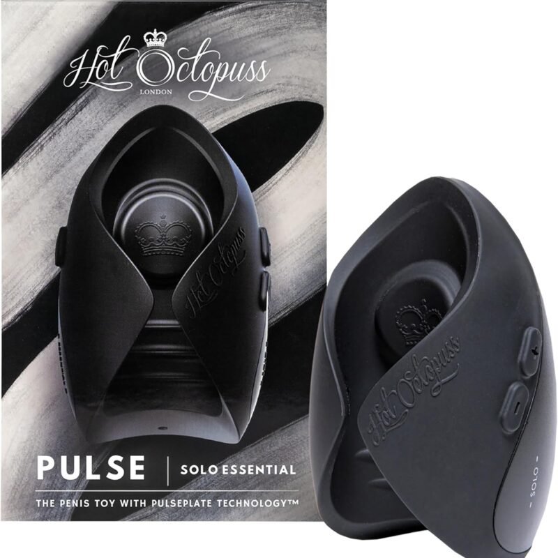 HOT OCTOPUSS | Pulse Solo Essential | Premium Male Masturbator | 7 Vibration Modes for Penis Stimulation | Sex Toys for Men | Black
