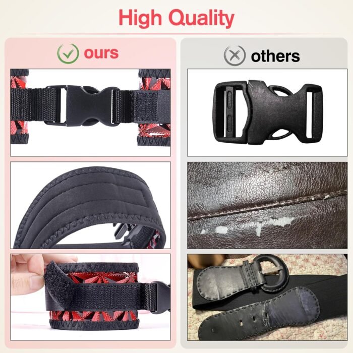 BDSM Sex Bondage Neck to Wrist Restraints Kit, Sex Toys for Couple Adjustable Behind Back Handcuffs with Blindfold Bondage Restraints Set, Bed SM Adult Sex Game Play, Sex Toys for Women Man Beginner - Image 3