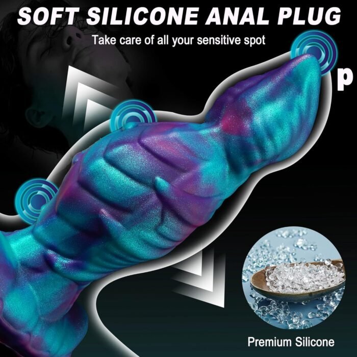 Large Butt Plug Huge Anal Dildo Buttplug - 6.7in Large Anal Plug Big But Plug for Anal Training, Prostate Dildo Knotted Gay Sex Toys, Anal Sex Toys for Men Women - Image 4
