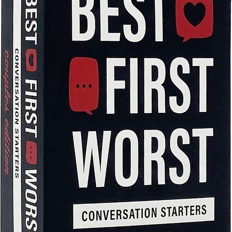 Gatwick Games Best First Worst - New Couples Card Game, Great for Couples Date Night, Work on Strengthening Your Relationship While Playing a Fun Card Game, 2 or More Players