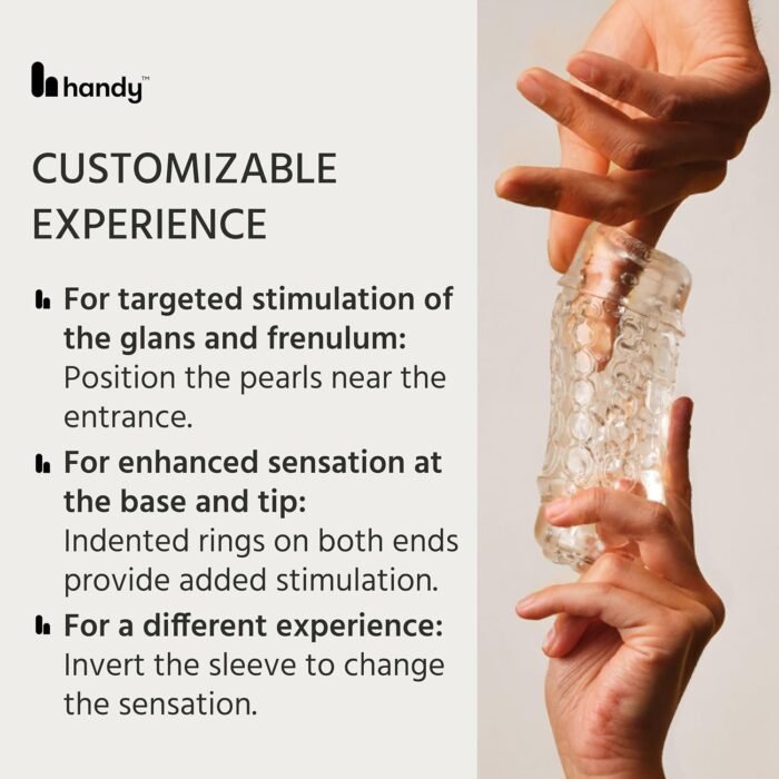 The Handy Pearl Penis Sleeve Mermaid Collection - Open-Ended Masturbation Sleeves Stroker, Adult Sex Toys for Men - Image 4