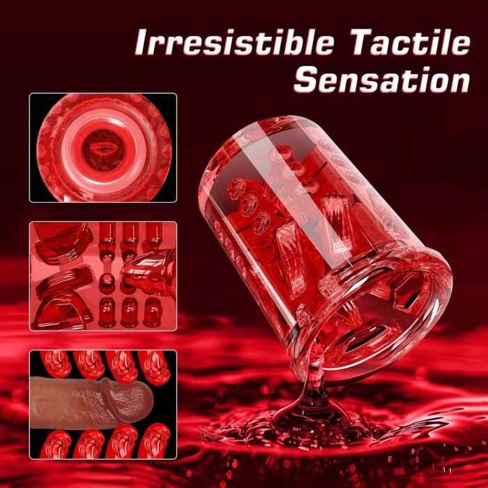 Male Masturbator Male Sex Toys - Sex Toys for Men Penis Pump with 9 Sucking & Thrusting & Rotating & Licking, Mens Sex Toys - Pumps & Enlargers LCD Adult Toys Pocket Pussy Sex Machine Stroker - Image 5