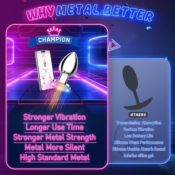 Prostate Massager Sex Toys for Men Large Butt Plug, Prostate Vibrator with App Remote Control 10 Vibrating, Prostate Toys Mens Sex Toys Prostate Massage Male Sex Toys Prostate Toy（Large Size） - Image 7