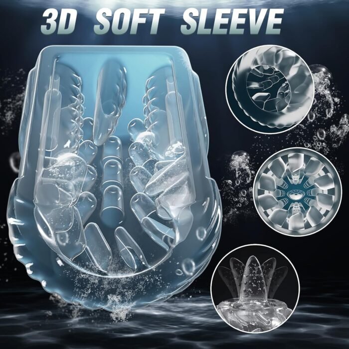 Automatic Male Masturbator Sex Toys for Men, Male Sex Toys Penis Pump with 7 Sucking & Vibrating & Thrusting & Rotating & Licking, Mens Sex Toy Adult Toys Blowjob Sex Machine Pocket Pussy Stroker - Image 7