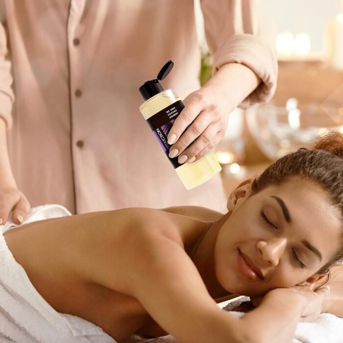 Set of Massage Oil for Sore Muscles and Massage Oil Candle for Pure Relaxation - Vegan Massage and Body Oils for Massage Therapy with Essential Oils 6.76 oz Each - Image 4