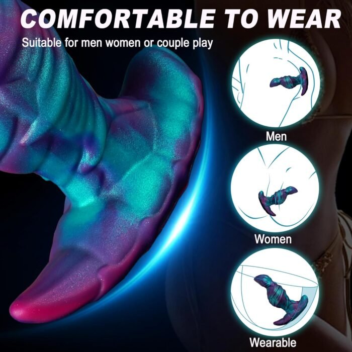 Large Butt Plug Huge Anal Dildo Buttplug - 6.7in Large Anal Plug Big But Plug for Anal Training, Prostate Dildo Knotted Gay Sex Toys, Anal Sex Toys for Men Women - Image 5