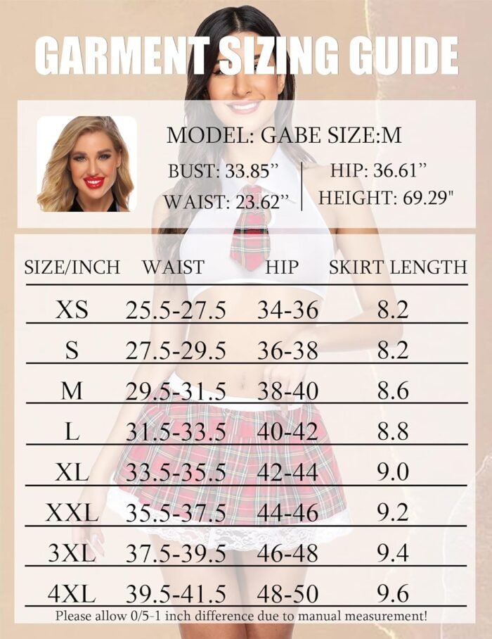 Avidlove Women School Girl Lingerie Costume Lingerie Set Sexy Student Costumes - Image 6