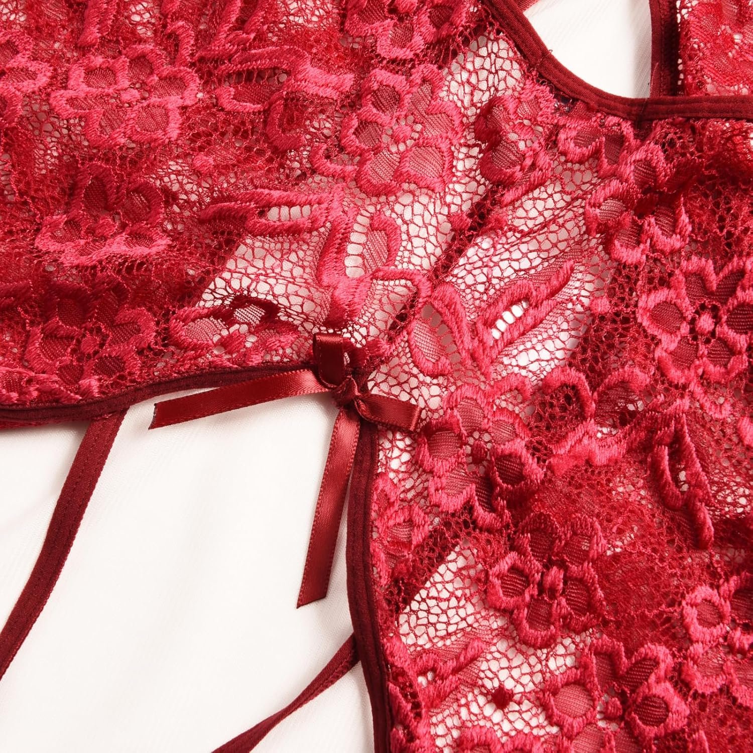 Ababoon Women One Piece Lingerie Lace Sexy Baby Dolls Teddy Sleepwear - Image 5