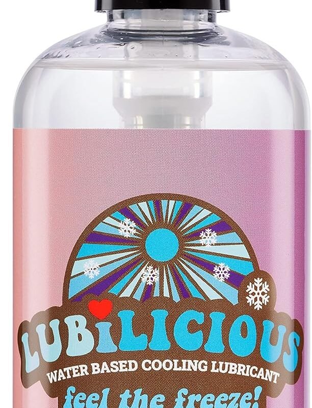 Lubilicious Cooling Personal Lubricant Water Based Lube - Water Based Lube for Couples - Tingle Lube for Sex Her - Cooling Lube for Sex Him and Her - Sex Lubricant for Women Pleasure 8.5 oz