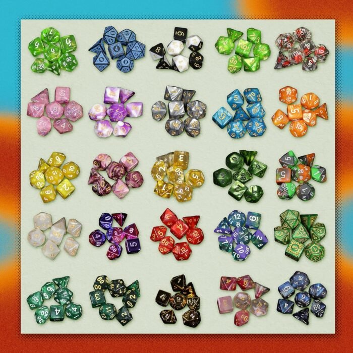 1985 Games Mystery Dice, DND Dice Set of 7 Polyhedral Dice, Wide Range of Patterns, Gaming Dice, Suitable for Role Playing, Table Games (Mystery Pack of 1) - Image 2