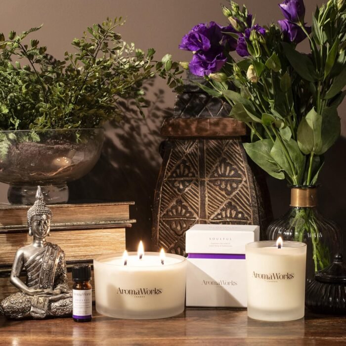 Soulful Soy Wax Candle - Frankincense, Juniper Berry and Patchouli Aromas - Relax, Clarity & Time Out - Natural, Vegan, Cruelty Free - Small 2.64oz - Image 2