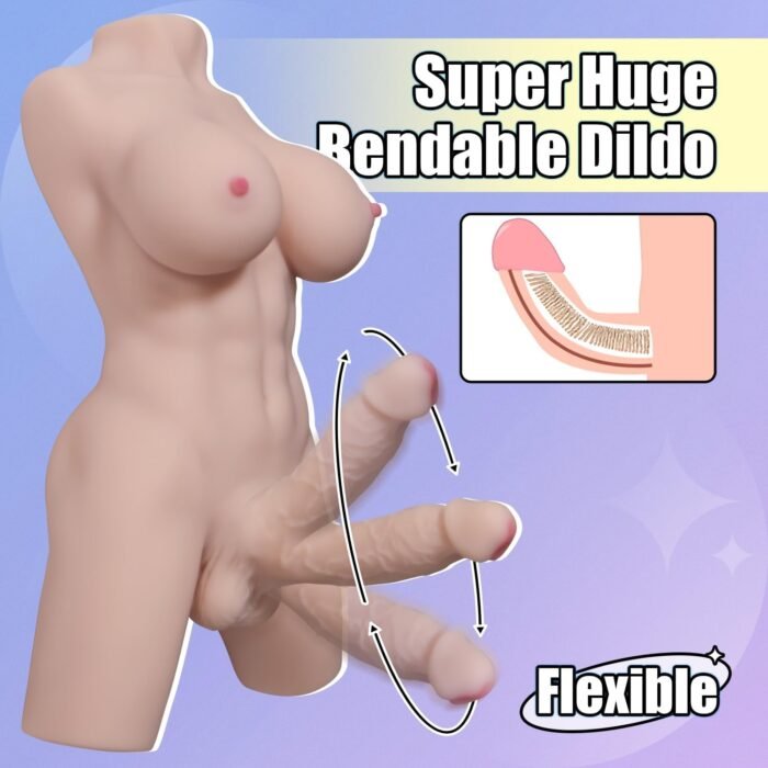 13LB Shemale Sex Doll for Women Sex Torso with Huge Dildo Male Sex Toy Full Body Trans Sex Doll with Big Penis Male Masturbator Adult Sex Toys for Men - Image 3