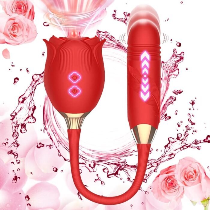 Roses Toy 2025 Newly Clitioral Sucker Powerful Womens Viboators Quiet Rose Viboatorr Waterproof Flower Vibration The Rose Adult Toy for Women 10 Speeds Couple Games Adult Bedroom WT18