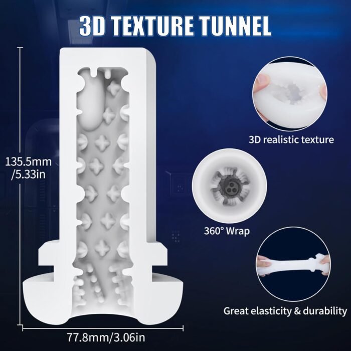 Male Masturbator Male Sex Toys Sex Toys for Men Sex Toy Men Penis Pump Automatic Male Masturbator Blowjob Machine 3D Sleeve Pocket Pussies Hands Free Masturbators Male Stroker Adult Toys for Men - Image 8