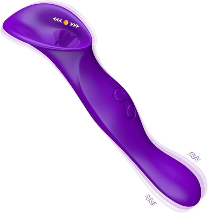 3-in-1 Tongue Licking G-Spot Vibrator Adult Sex Toy for Women, Stimulator with 9 Vibration Modes - Couples Foreplay SY87339