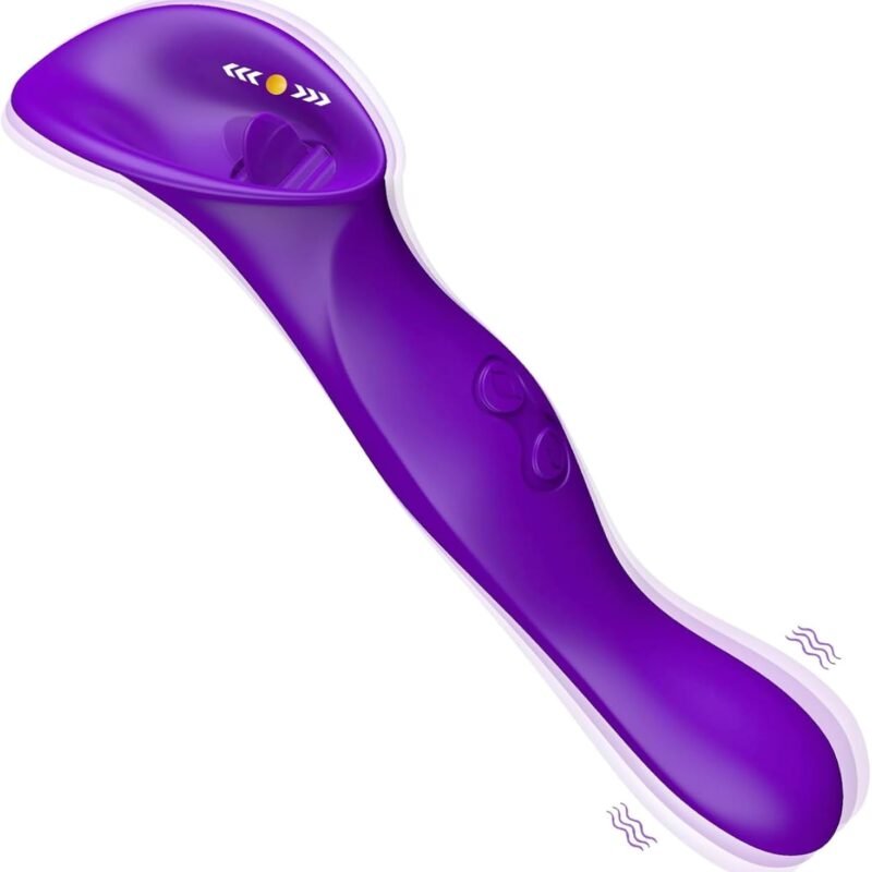 3-in-1 Tongue Licking G-Spot Vibrator Adult Sex Toy for Women, Stimulator with 9 Vibration Modes - Couples Foreplay SY87339