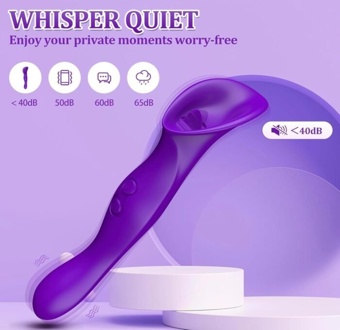 3-in-1 Tongue Licking G-Spot Vibrator Adult Sex Toy for Women, Stimulator with 9 Vibration Modes - Couples Foreplay SY87339 - Image 4