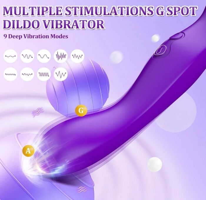 3-in-1 Tongue Licking G-Spot Vibrator Adult Sex Toy for Women, Stimulator with 9 Vibration Modes - Couples Foreplay SY87339 - Image 5