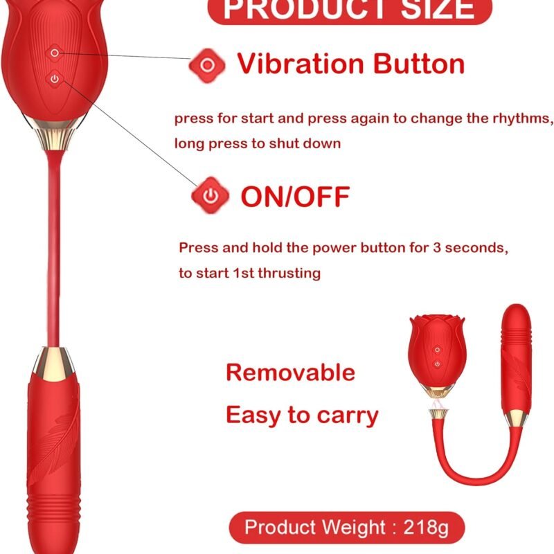 Roses Toy 2025 Newly Clitioral Sucker Powerful Womens Viboators Quiet Rose Viboatorr Waterproof Flower Vibration The Rose Adult Toy for Women 10 Speeds Couple Games Adult Bedroom WT4