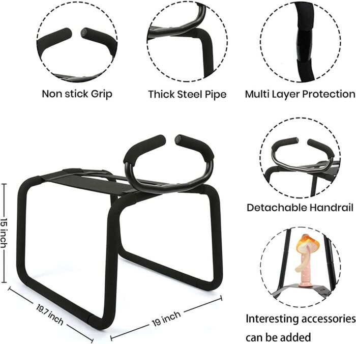 2024 Sex Chair Mount Furniture for Bedroom BDSM Kit Men Women Pleasure Tools Games Stool Adult Stuff Seat Accessories Couples Sex Toys Positioning Cushion Fun Novelties Position Bench QX-718222 - Image 2
