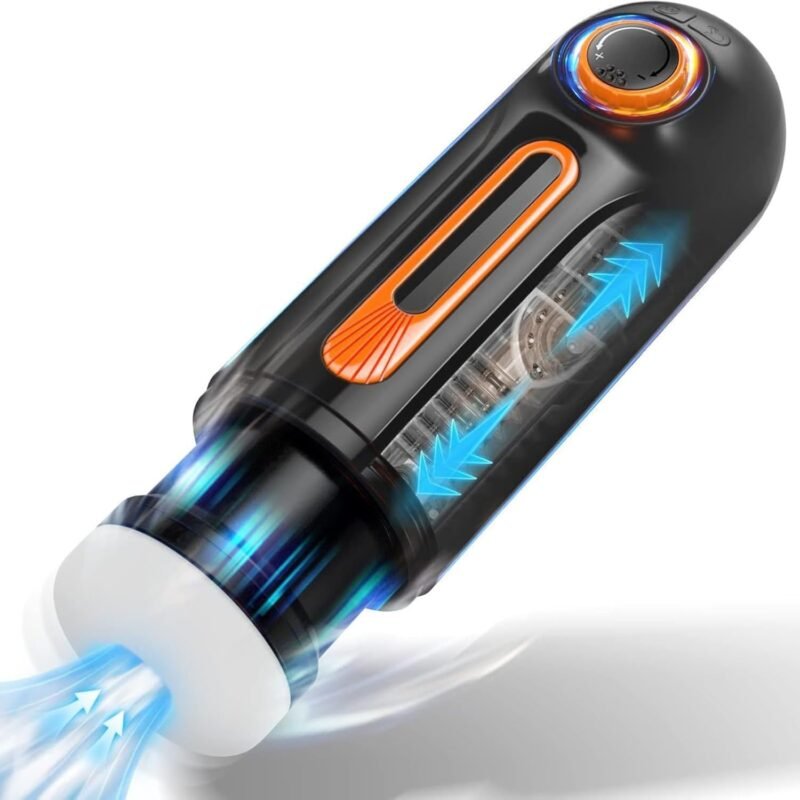 Male Masterburbater Automatic Male Masturbator 3D Sleeve Adult Sex Toy Male masturbator with Rotating & Retractable Functions Male Sex Toys for Men-Pocket Pussy Penis Pump Adult Male Sex Toys