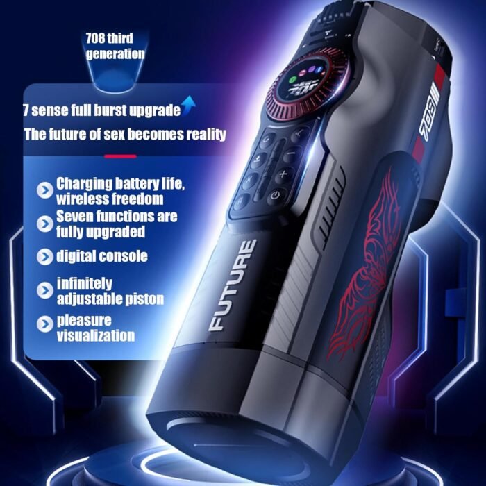 Male Masterburbater Adult Male Sex Toys Male masturbator with Rotating & Retractable Functions 3D Sleeve Adult Sex Toy Male Sex Toys for Men-Pocket Pussy Penis Pump Automatic Male Masturbator - Image 3