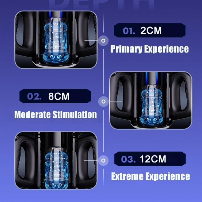 Automatic Male Masturbator Automatic Penis Pump Male Sex Toys for Men Adult Toys Sex Toys Thrusting·Vibration Pocket Pussy with 3D Penis Vibrator Blowjob Speed Changes - Image 6