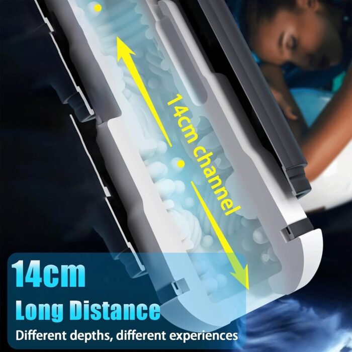 Automatic Male Masturbator Adult Toys Sex Toys Penis Pump Male Sex Toy Sex Toys for Men,Male Masturbator - 3 Squeezing & 7 Vibrating Pocket Pussy Penis Vibrator Male Masturbators Cup - Image 4