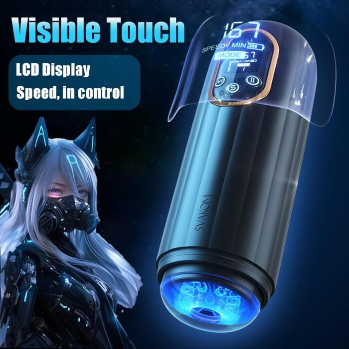 Automatic Male Masturbator Adult Toys Sex Toys Penis Pump Male Sex Toy Sex Toys for Men,Male Masturbator - 3 Squeezing & 7 Vibrating Pocket Pussy Penis Vibrator Male Masturbators Cup - Image 7
