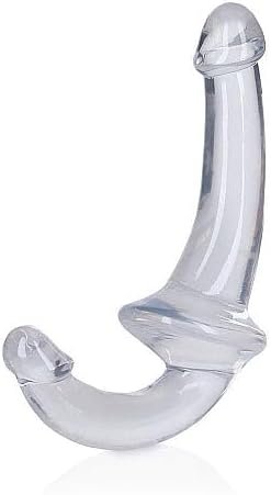 Shots Toys Realrock Strapless Strap-On 6 Inches - Crystal Clear Double Dildo for Shared Pleasure