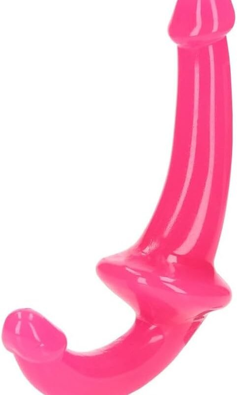 Realrock Glow in The Dark Strapless Strap-On 6'' Neon Pink