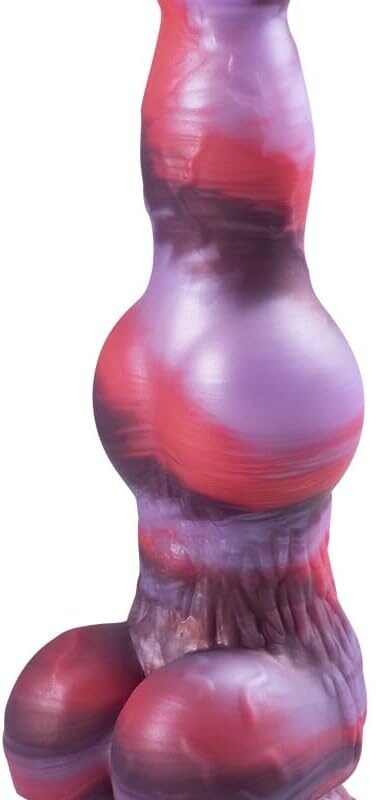 9.8" Monster Dildo Dog Dildos with 2 Big Knots, Knot Dildo with Strong Suction Cup, Huge Dil-do Lifelike Skin-Touching Feeling, Fantasy Dildos Sex Toys for Women, Men, Gays Couples Cobulipo