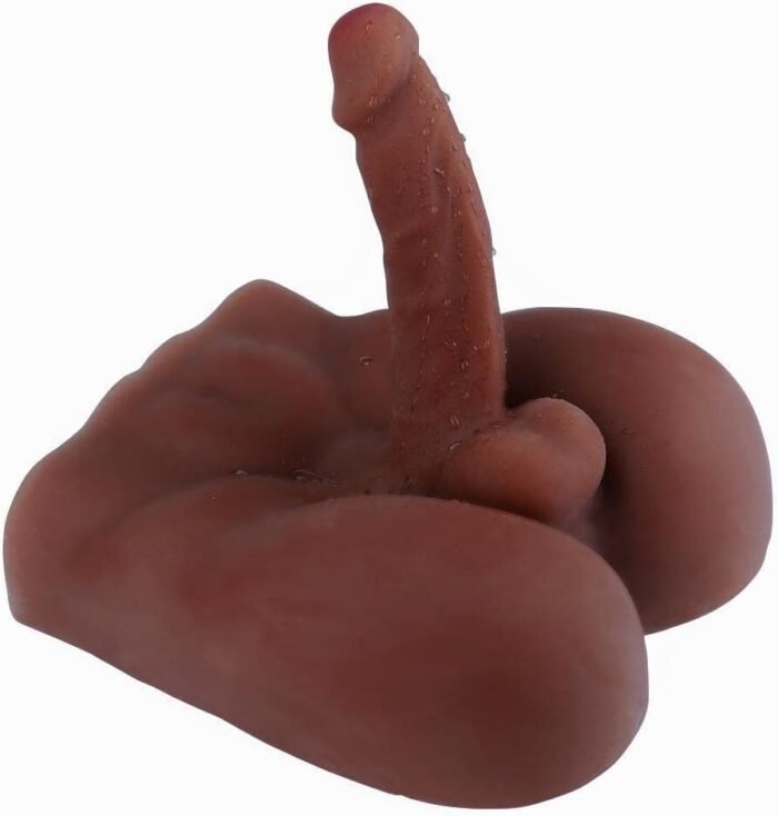 Torso Male Sex Doll with Flexible Dildo Realistic & Tight Anal Male Torso Masturbators for Female Masturbation, Unisex Masturbator Sex Toy for Women Gay Couple