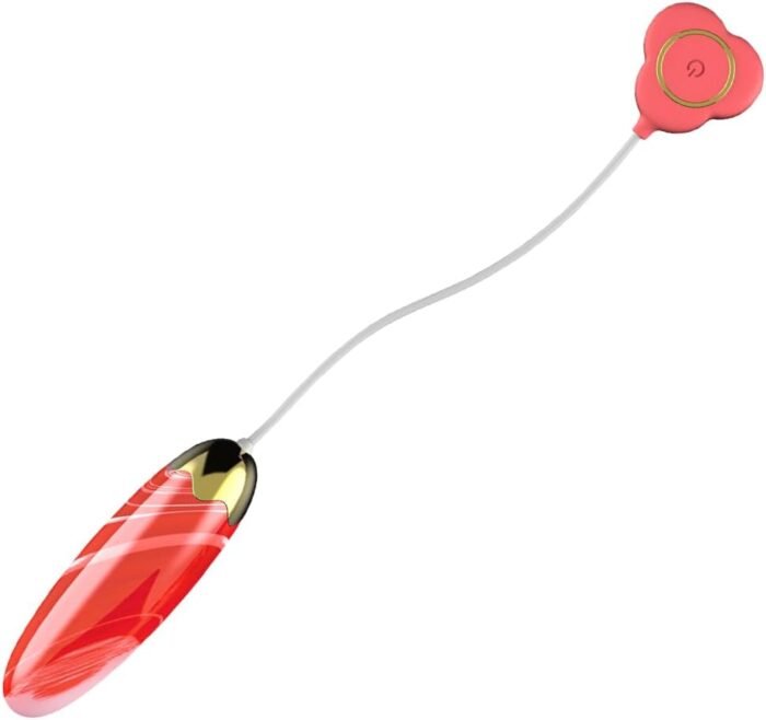 Bullet Vibrator with Wired Remote Control for G Spot Stimulation,Tracrod Wired Vibrating Eggs, Love Egg Balls with 10Vibration Patterns, Silicone Clitoral Massager Sex Toys for Women Couples (Red)