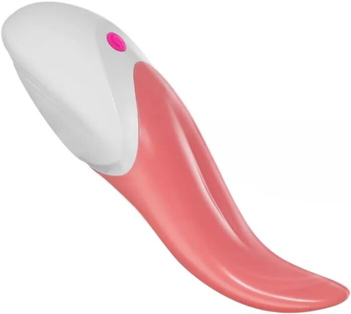 Realistic tongue licking red female sex toy with 10 vibration modes, using nipple and breast massagers to stimulate the clitoris, G-spot, vagina, and anus, perfect for masturbation and couple foreplay