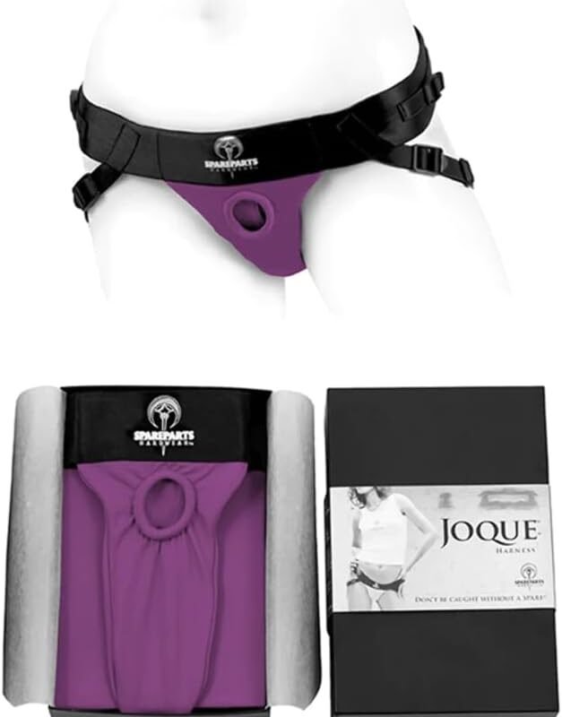 SpareParts HardWear Joque (Double Strap) Harness Adjustable and Washable Size A, Belt 20-50Inch HIPS, Leg Straps 10-16Inch