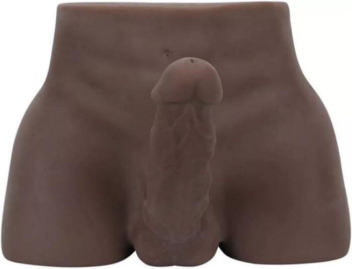 8lb Lifelike Torso Male Sex Doll with Flexible Dildo Realistic Sex Huge Cock 6.3inches, Men Sex Dolls for Women Masturbation, Unisex Masturbator Sex Toy for Men Women Gay Couple (Black) - Image 2