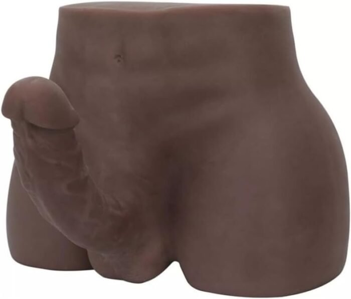 8lb Lifelike Torso Male Sex Doll with Flexible Dildo Realistic Sex Huge Cock 6.3inches, Men Sex Dolls for Women Masturbation, Unisex Masturbator Sex Toy for Men Women Gay Couple (Black) - Image 4