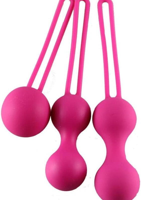 WaNana Safe Silicone Vagina Tighten Exercise-Silica Gel Smart Ball-Adult Health Supplies Sex Toys for Women A Set