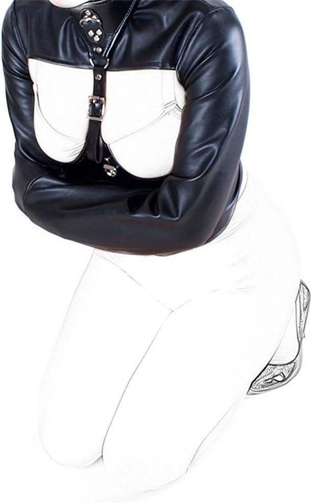 Neck Collar Breast Harness Holder High Neck Collar Breast Holder Chest Less Hands Binding Suit BDSM Restraint Costume - Image 2