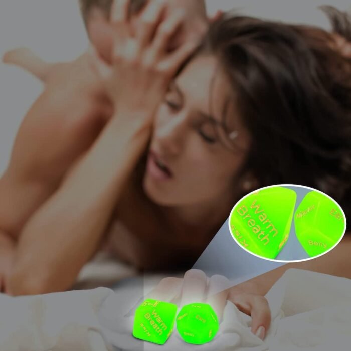 Harper & Chance Sex Dice Games for Adults Couples, Date Night Dice, 96 Foreplay Suggestions, 36 Sexual Positions...Glow in The Dark - Image 7