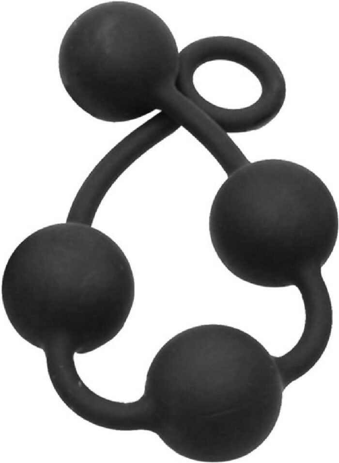 Sex Training Toy Pull Bead Silicone Anal Plug Sexy Gay Anal Plug Trainer S - Image 3