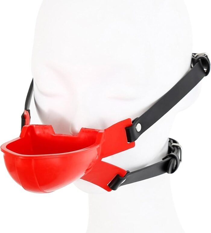 SM Gag Bondage Restraints Sex Toning Toilet Type Funnel Gag BDSM Sex Toy for Men Women Couple Foreplay Adult Beginners Red Games Present - Image 3
