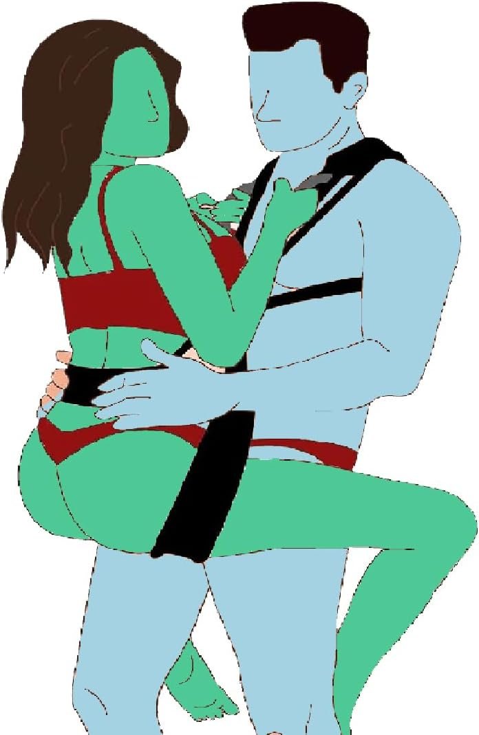 BDSM Sex Bondage Restraints Thigh Harness Kit Handcuffs for Adults Bedroom Bondge Ties for Bed Restraints Sex Rope Hand Ties for Adult Play Queen Bed Sex Resistance Bands with Ankle Strap Men Sweater