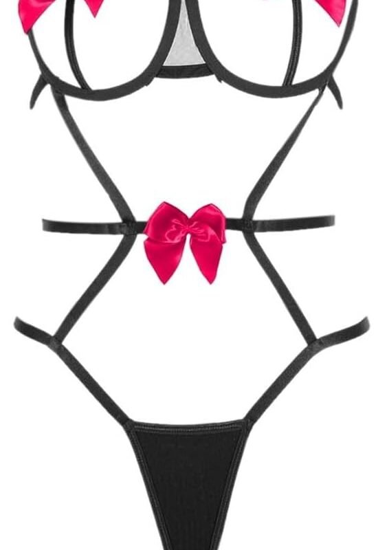 Sexy Underwire Bow Lingerie For Women Exotic Ribbon Bowtie 2025 Trendy Cute Lingeries Bodysuit